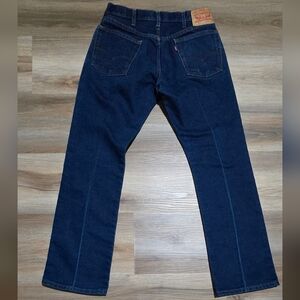 517 Levi's Straight Bootcut Vintage Style Orange Stitching Men's Jeans Size 34